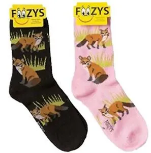 Pink Sly Fox Socks