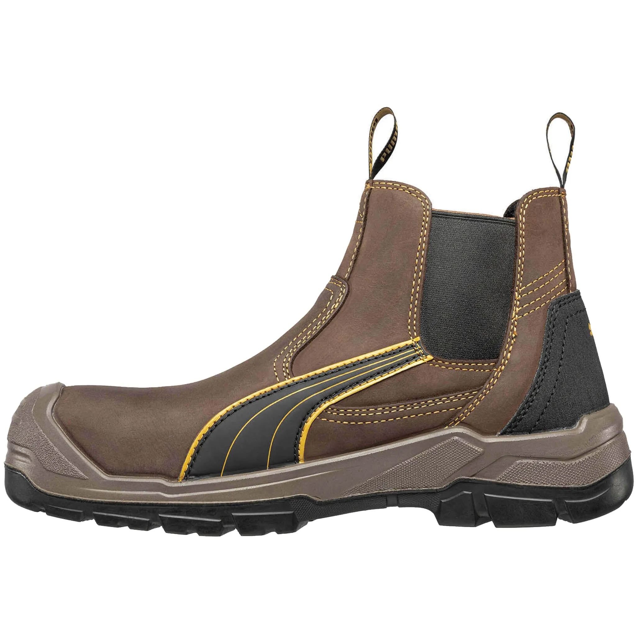 Puma Men's 630935 Tanami Double Gore Brown Soft Toe Work Boots