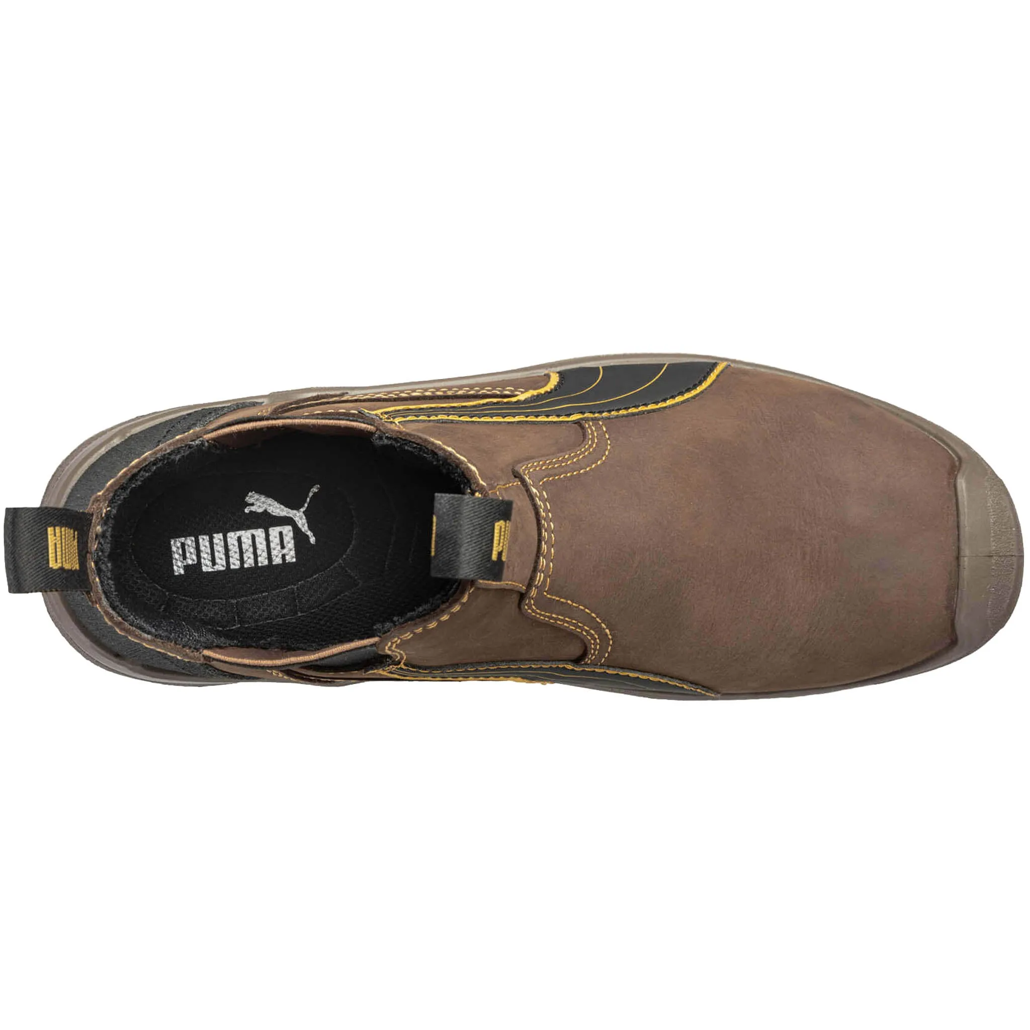 Puma Men's 630935 Tanami Double Gore Brown Soft Toe Work Boots