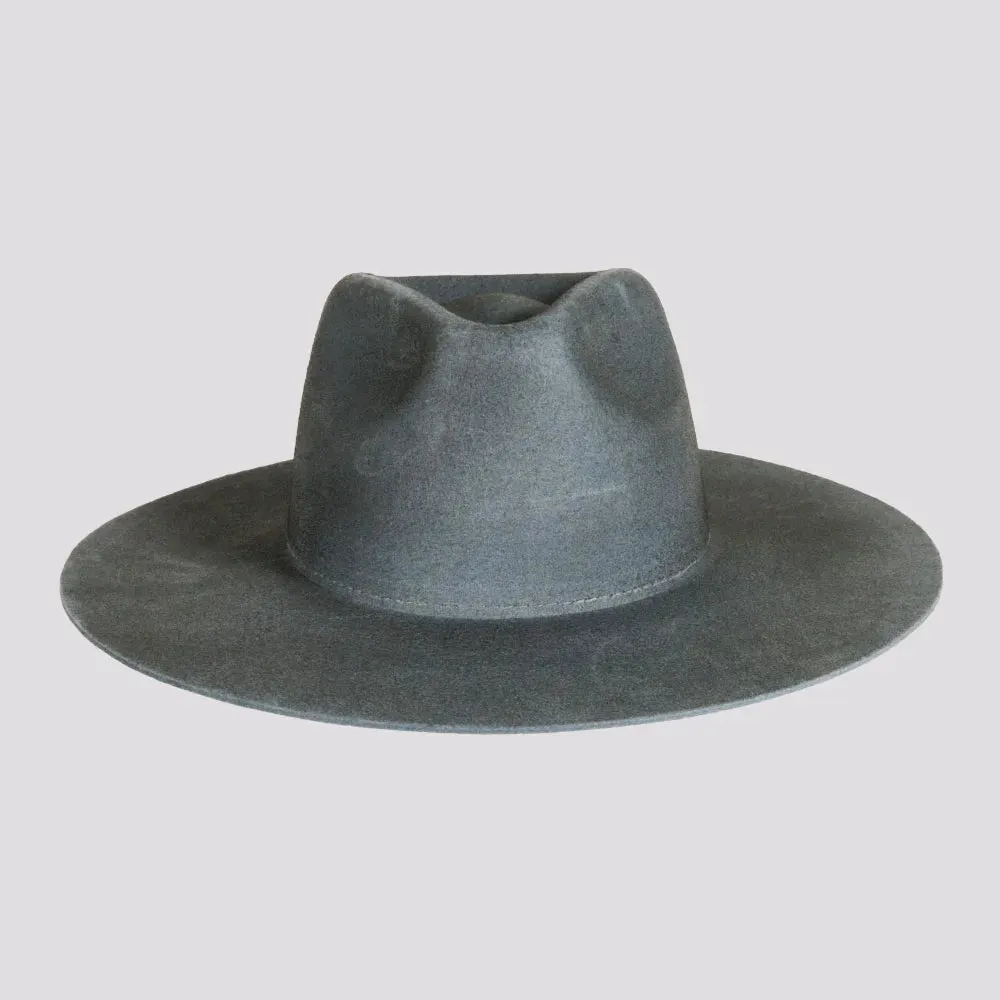 Rancher | Womens Wide Brim Felt Fedora Hat