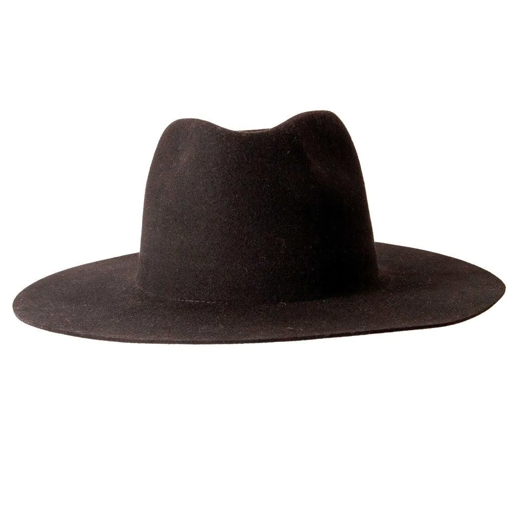 Rancher | Womens Wide Brim Felt Fedora Hat