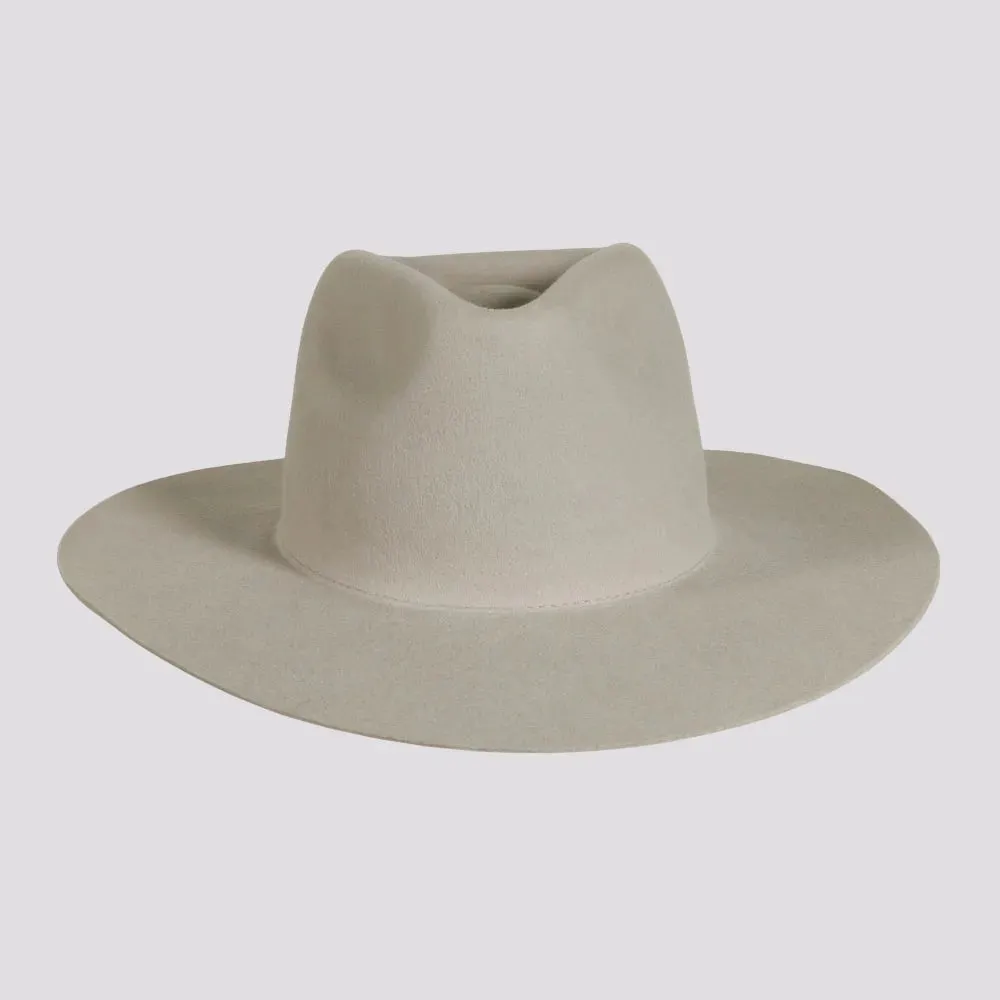 Rancher | Womens Wide Brim Felt Fedora Hat