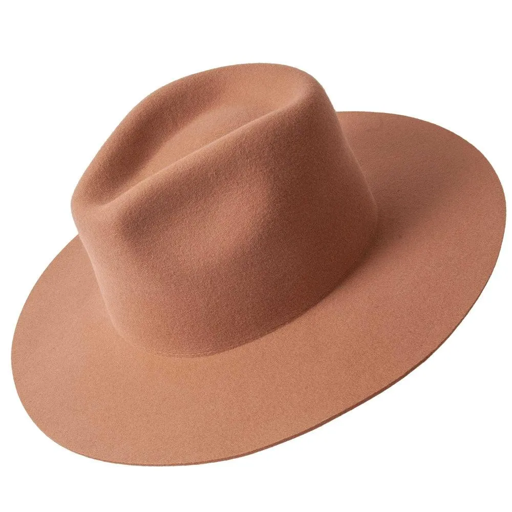 Rancher | Womens Wide Brim Felt Fedora Hat