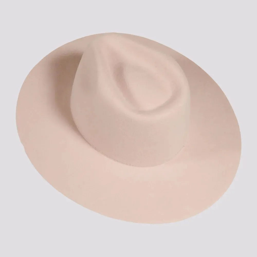 Rancher | Womens Wide Brim Felt Fedora Hat