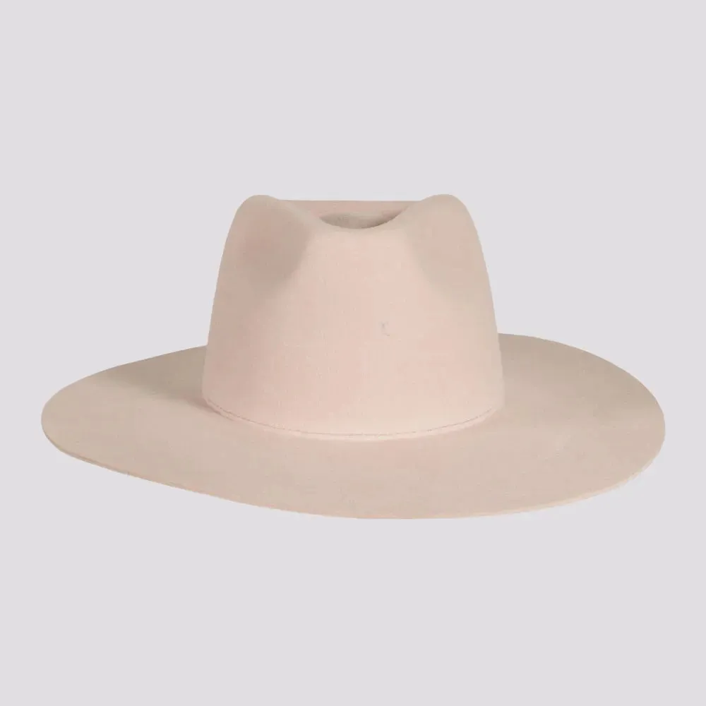 Rancher | Womens Wide Brim Felt Fedora Hat