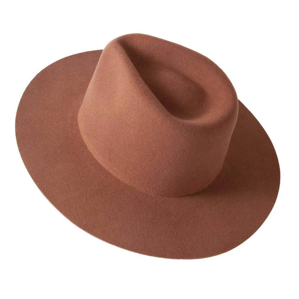 Rancher | Womens Wide Brim Felt Fedora Hat