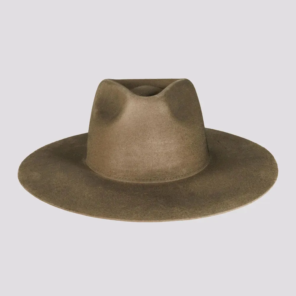 Rancher | Womens Wide Brim Felt Fedora Hat