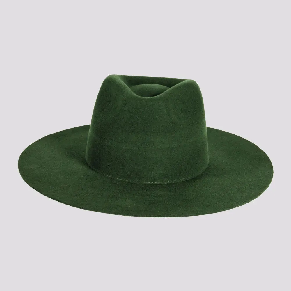 Rancher | Womens Wide Brim Felt Fedora Hat