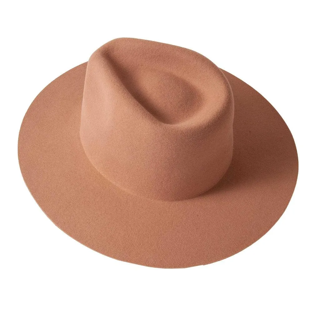 Rancher | Womens Wide Brim Felt Fedora Hat