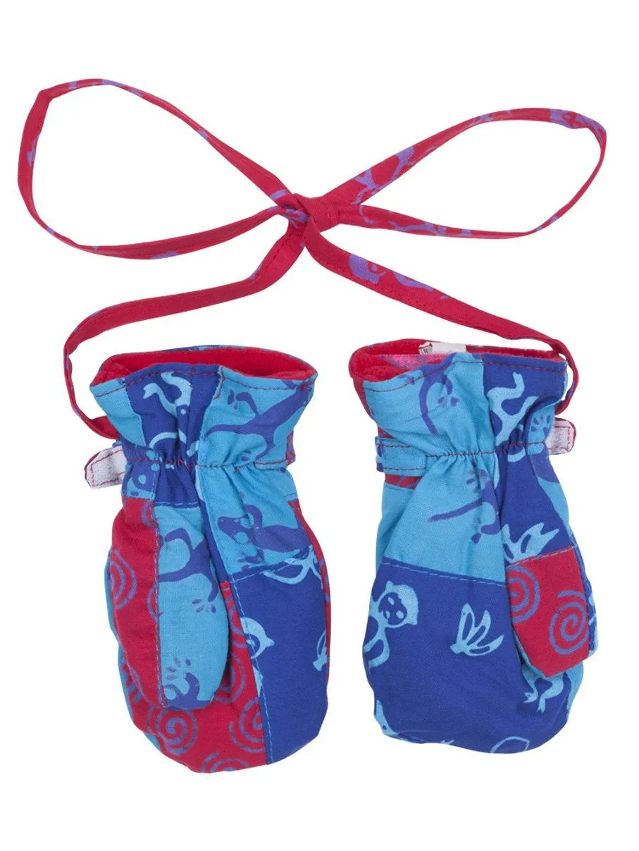 Super Soft Warm and Vibrant Batik Mittens