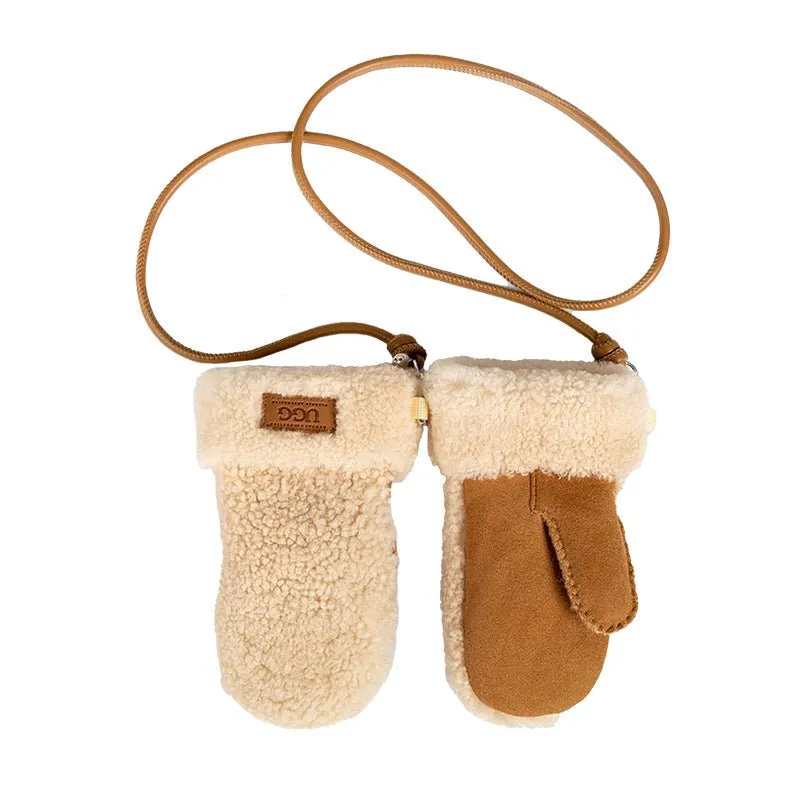 UGG Kid's Curly Sheepskin Mittens