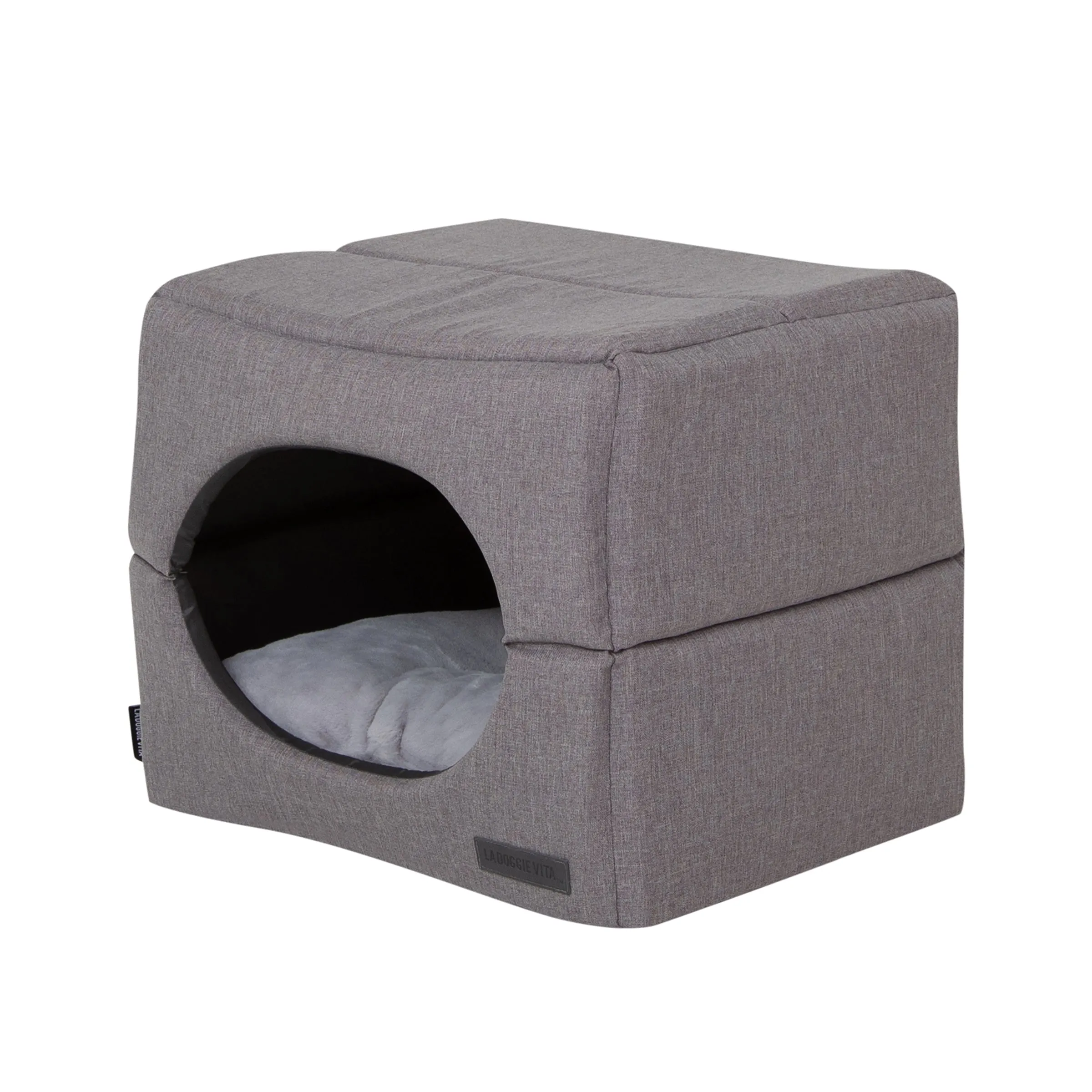 Water Resistant Oxford Grey Pet Cube