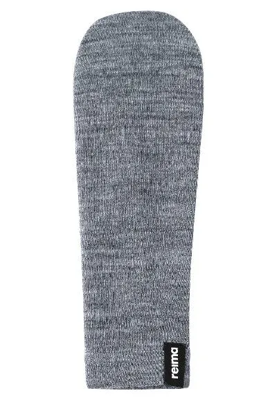 Wool Knit Stretch Mittens. Eino in Melange Grey